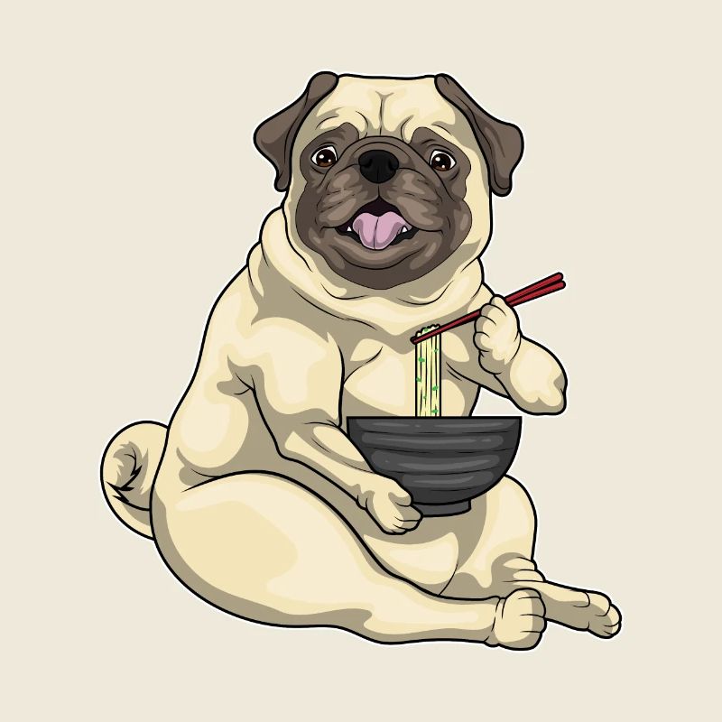 Mops Schüssel Ramen
