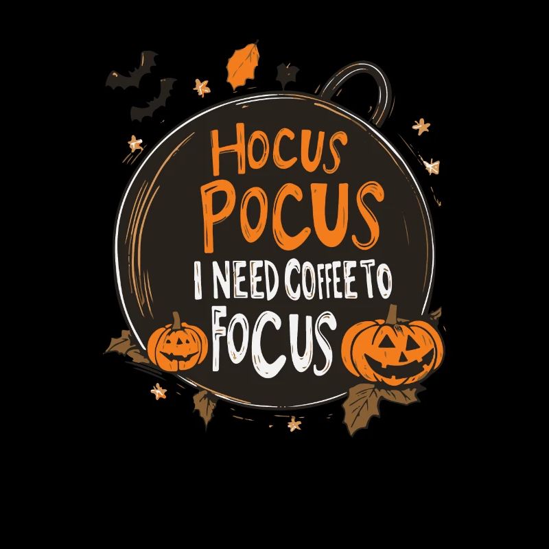 Hocus Pocus Café Halloween Citrouille Drôle