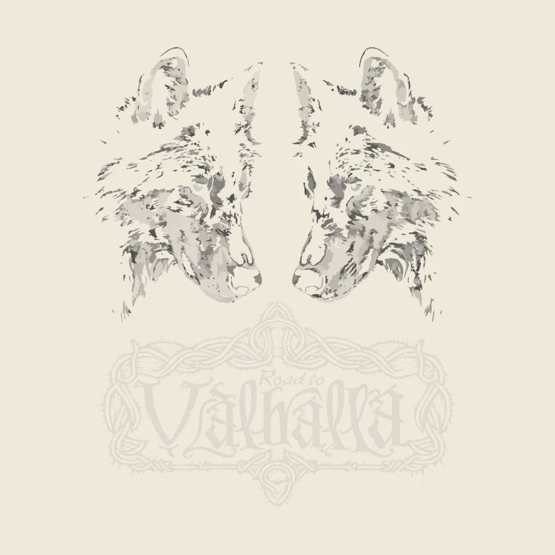Image miroir Wolf Road to Valhalla Design