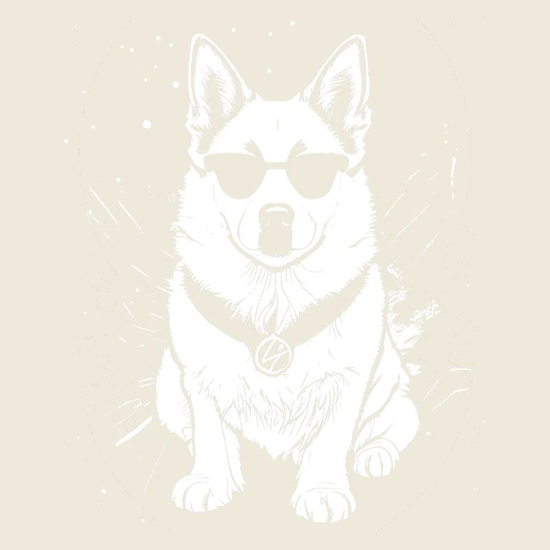 Cooler Hund mit Sonnenbrille