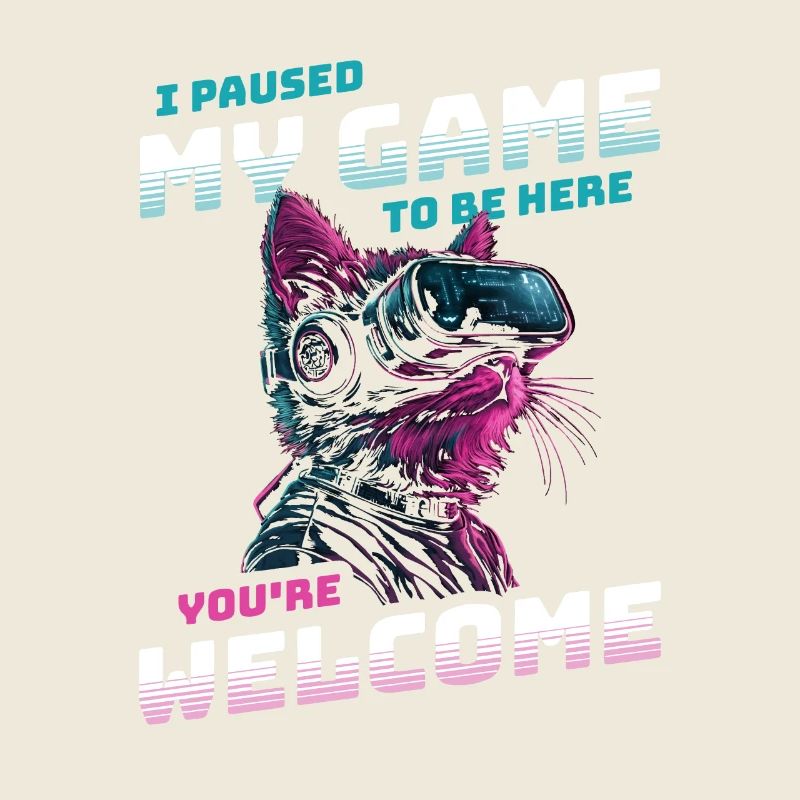 I just paused my game to be here Lustige VR Katze