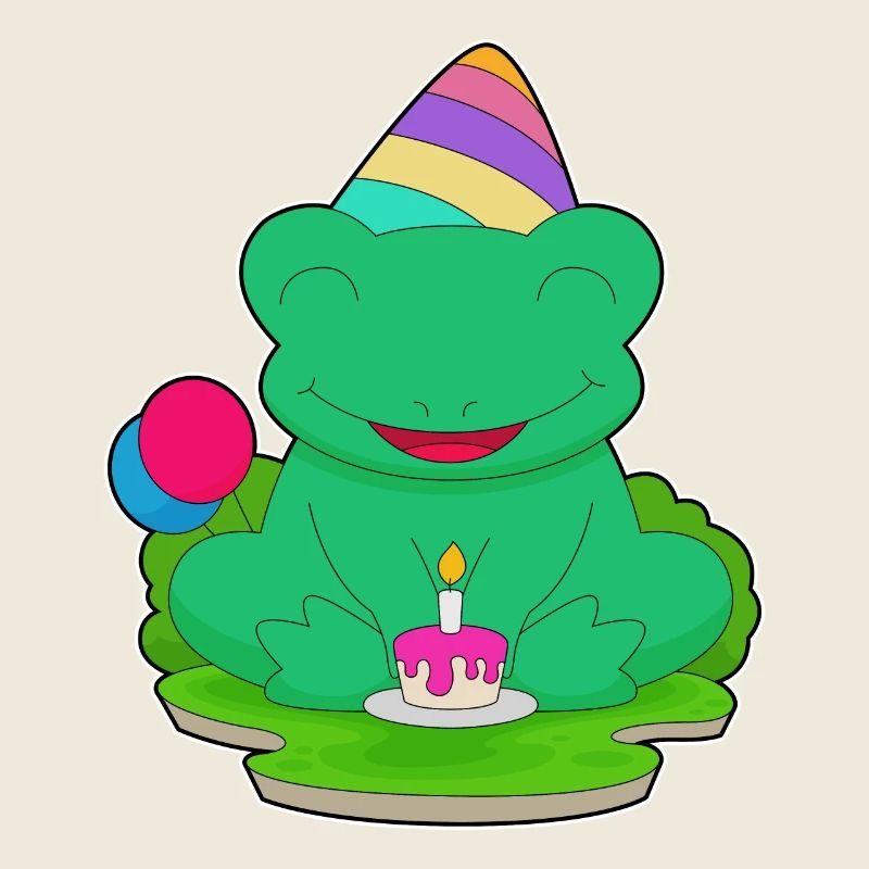 Frog Birthday Party Hat