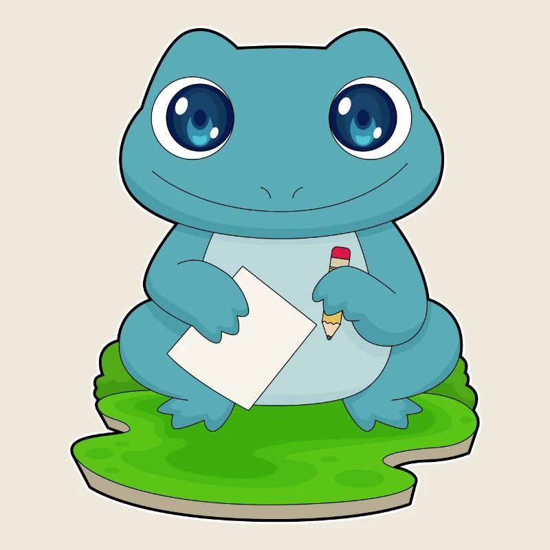 École de papier étudiante Frog