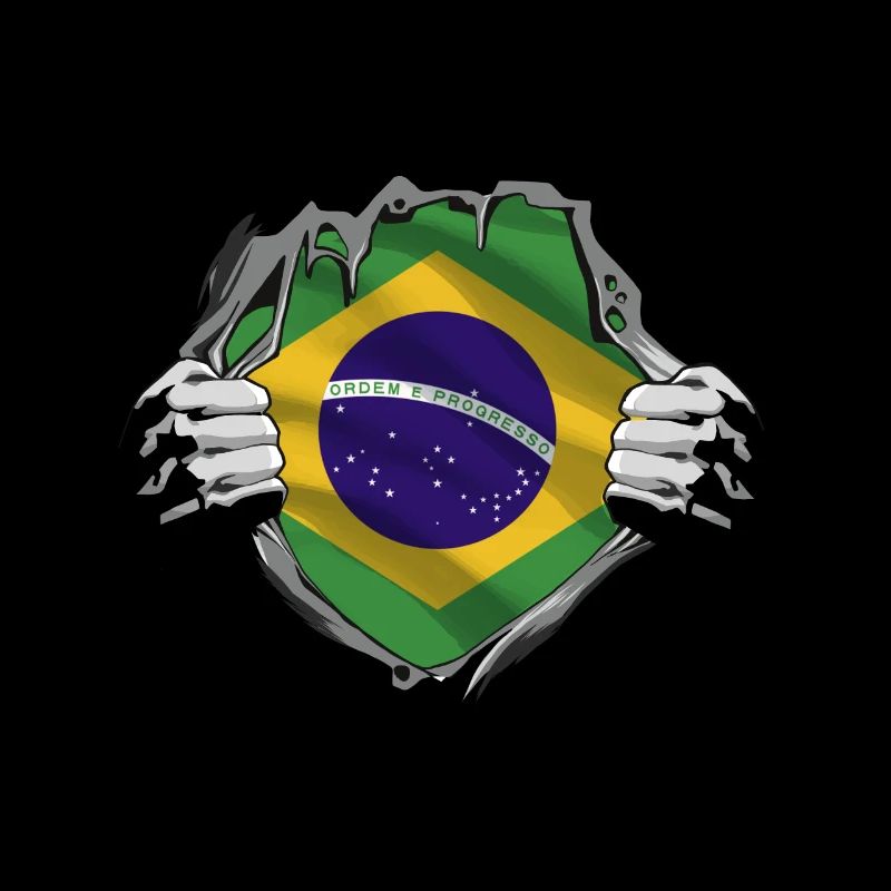 Drapeau brésilien Force Fierté