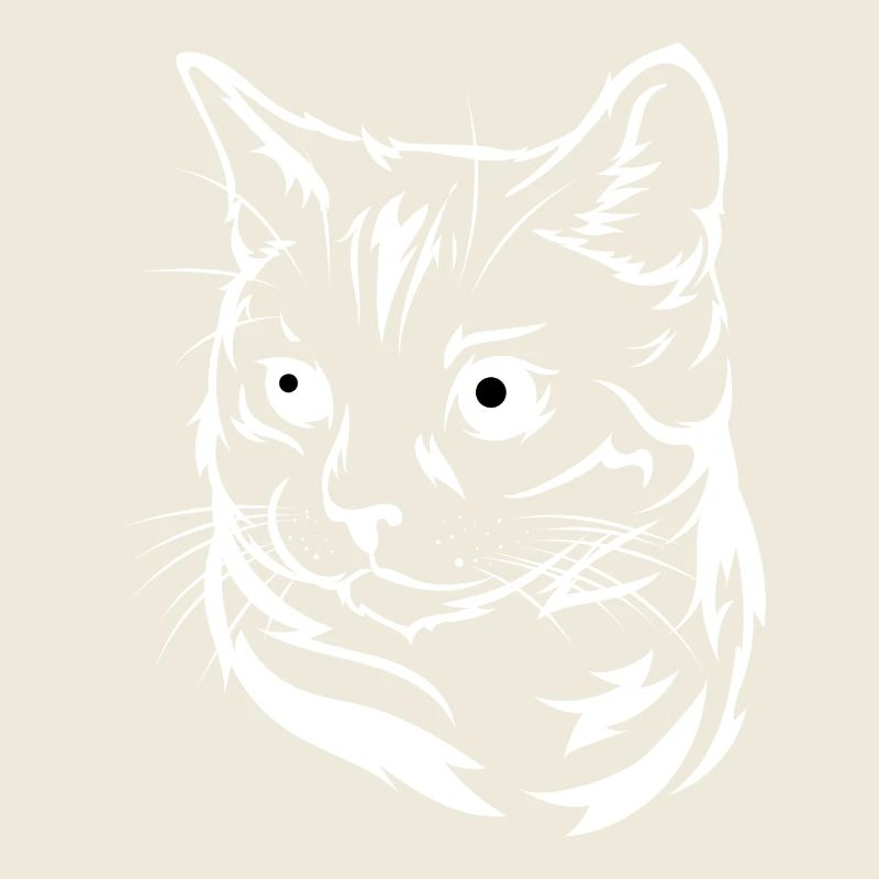 Chat hypnotique - Conception de chat de dessin animé drôle