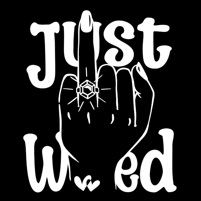 Middle Finger Married Wedding Just Married