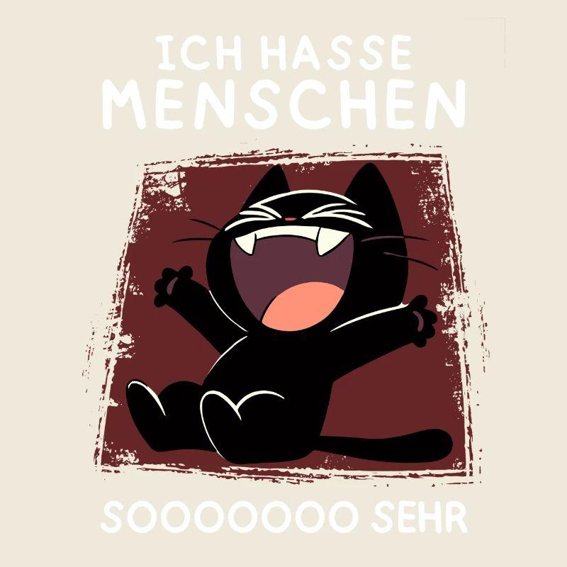 Lachende schwarze Katze – Wenn’s richtig wehtut