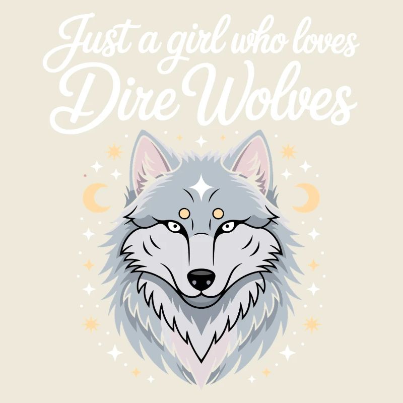 Mädchen, das Riesenwölfe liebt