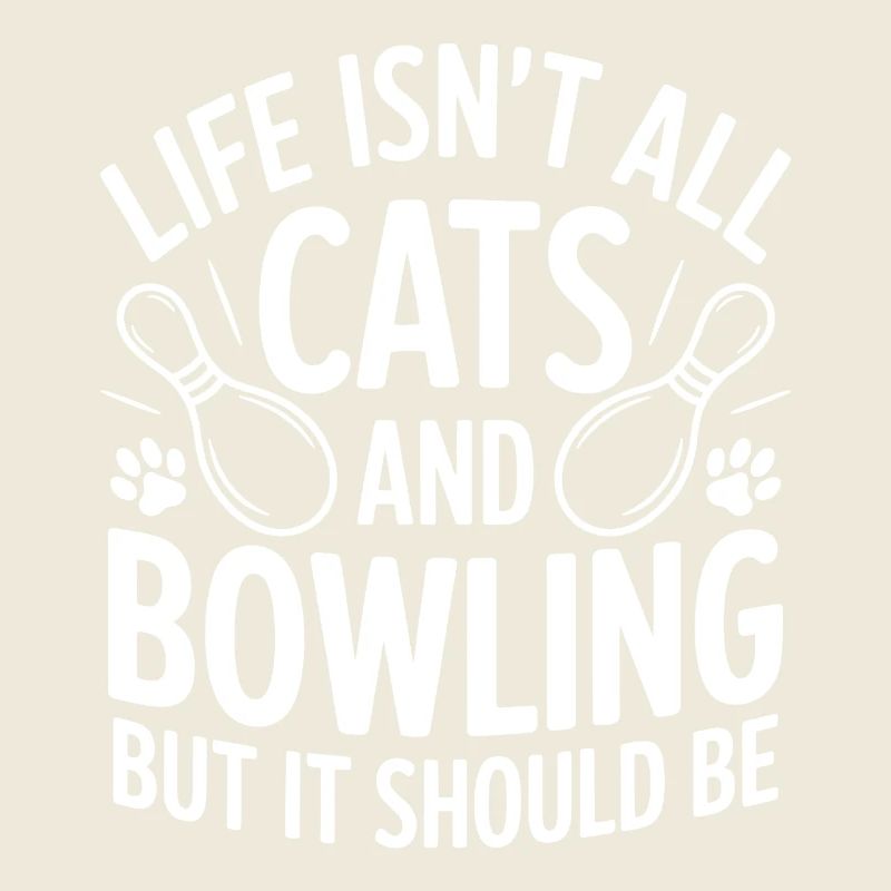 Bowling Dire Chats Drôle Bowling Cadeau