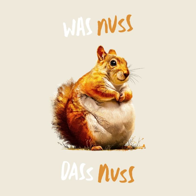 Was Nuss, das Nuss - Lustiger Eichhörnchen Spruch
