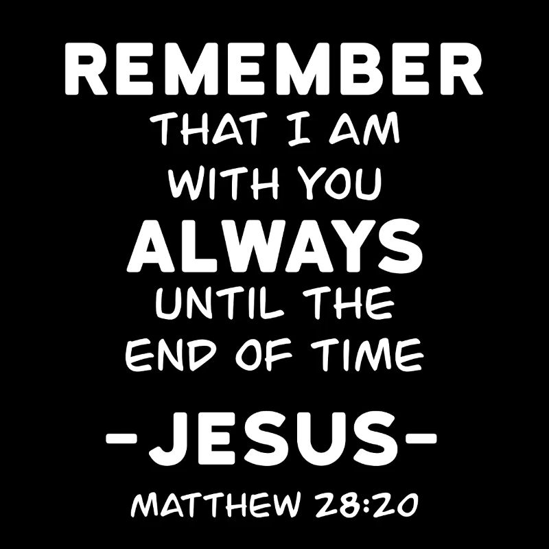 Bibelvers Bibel Christlich Jesus Matthäus 28:20