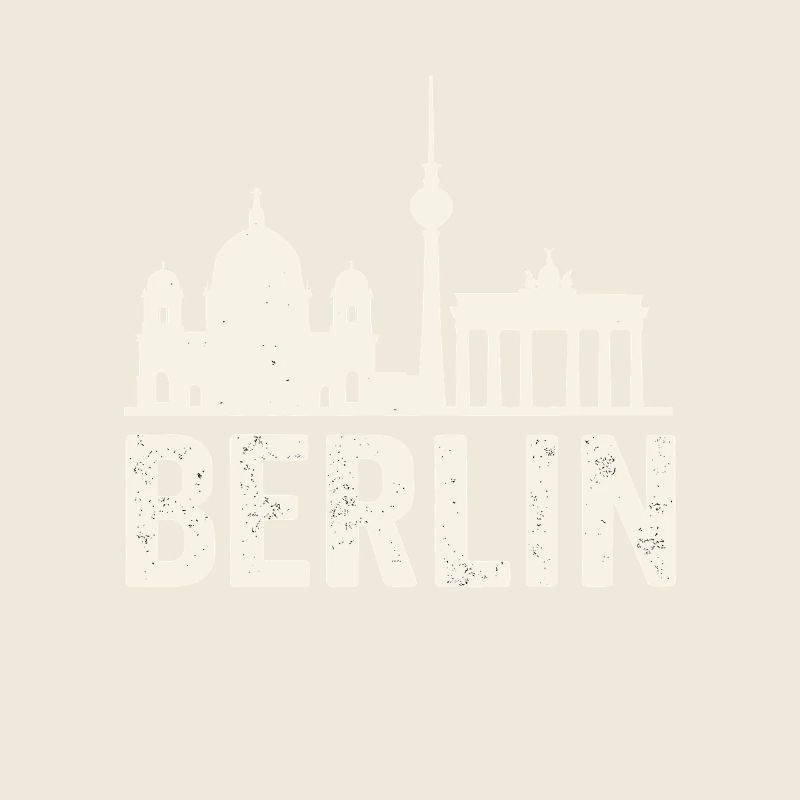 Berlin Skyline Vintage Look