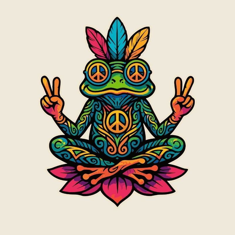 Hippie Frog – Peace & Meditation Design