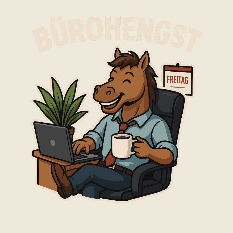 Office Stallion - Chemise de bureau drôle