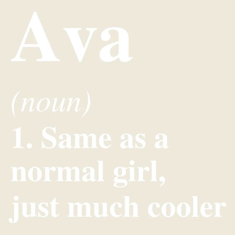 Ava Définition Cool Nom Dire Cadeau