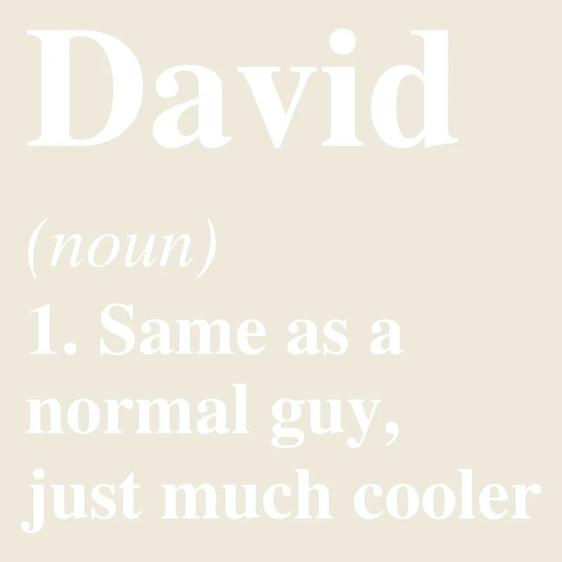 David Definition Cooler Name Spruch Geschenk