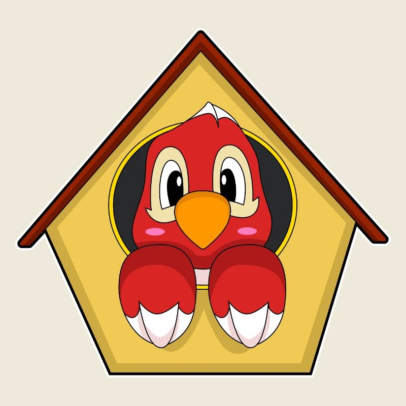 Papagei Vogelhaus