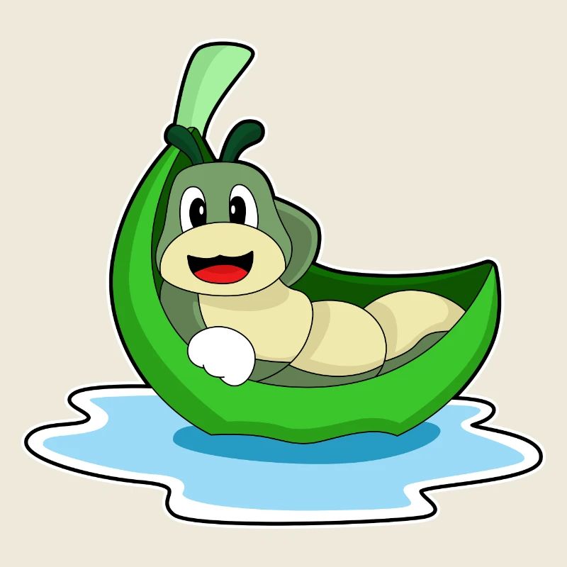 Caterpillar Leaf Boat