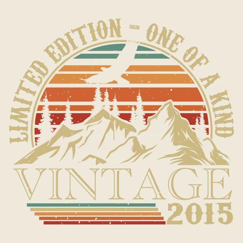 2015 Vintage Retro 2015 Jubiläumsgeschenk