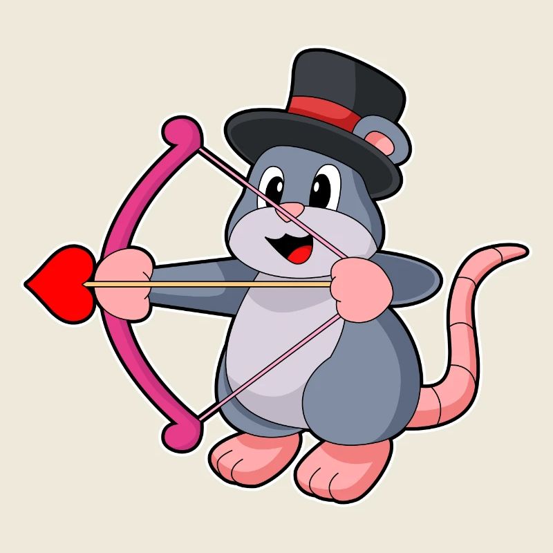 Maus Bräutigam Liebespfeil Hochzeit