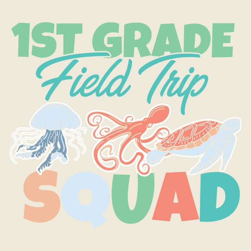 1. Klasse Exkursionstrupp Spaß Meeresbewohner