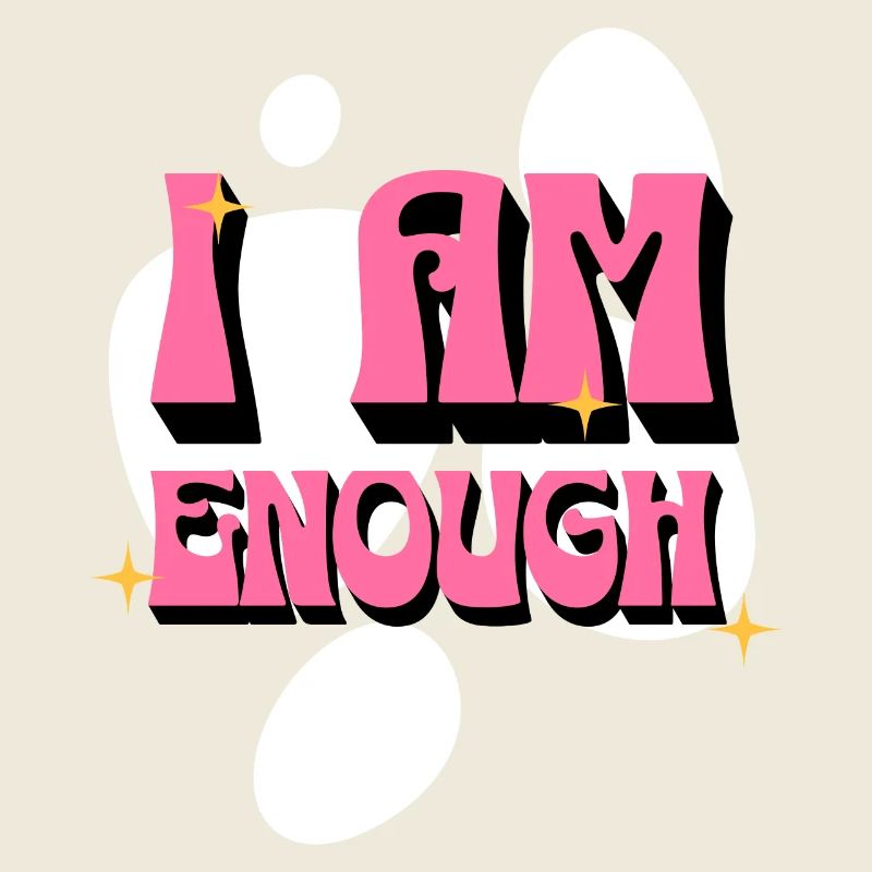 I Am Enough Positive Affirmationen Pink Frauen
