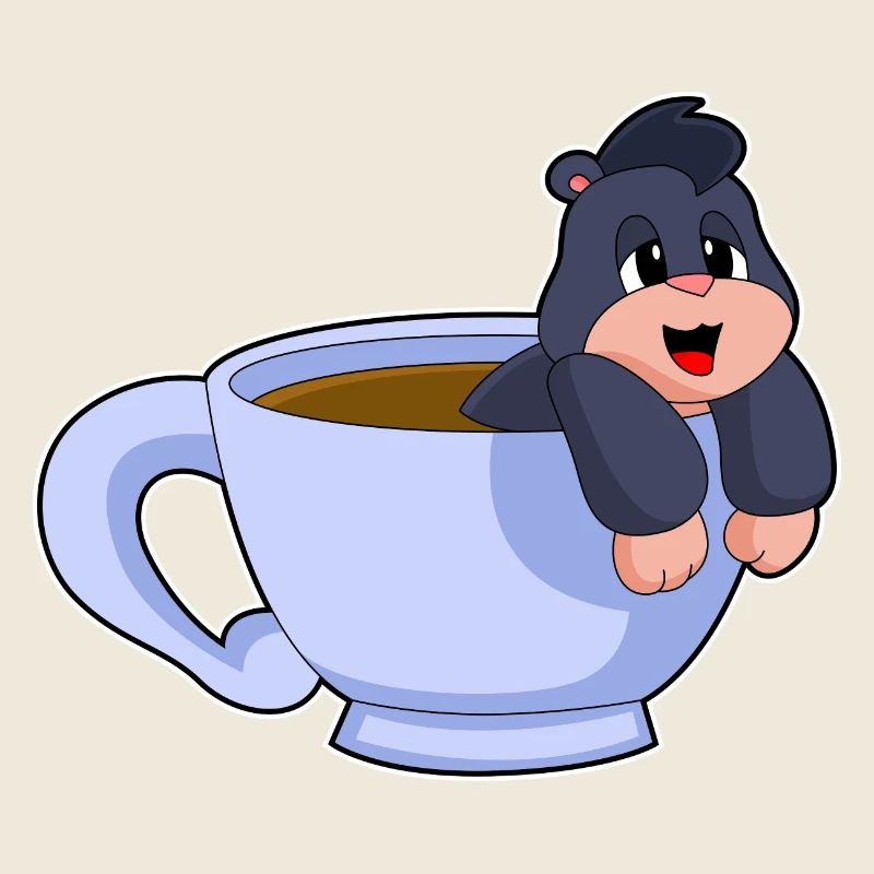 Maulwurf Kaffee Tasse