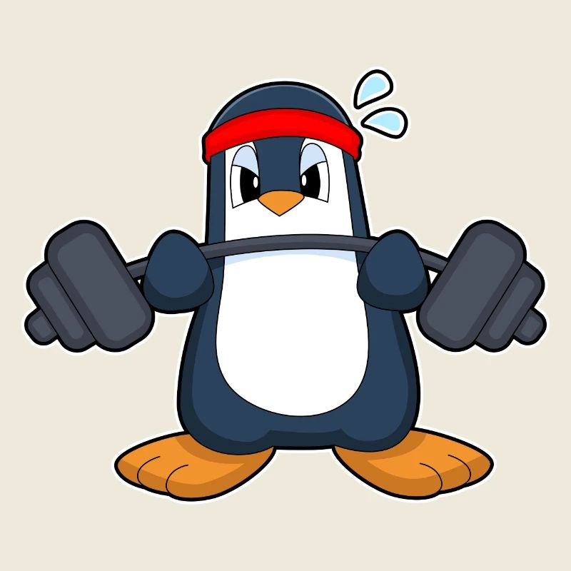 Pinguin Krafttraining Hantel