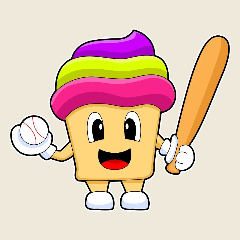 Kuchen Baseball Baseballschläger