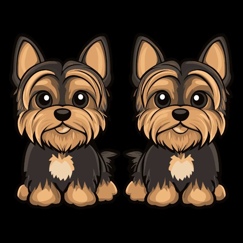Yorkshire Terrier Dog Comic