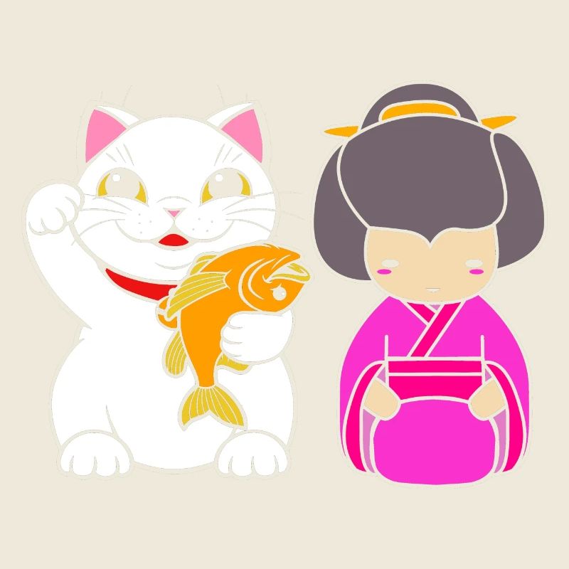 Maneki Neko Japan Glücksbringer