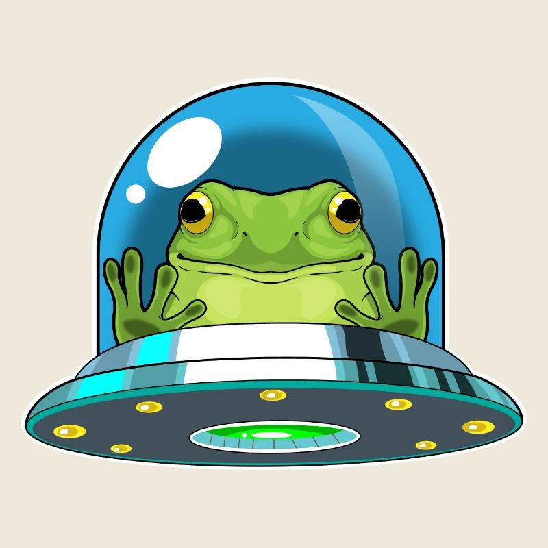 Frosch Raumschiff Weltraum