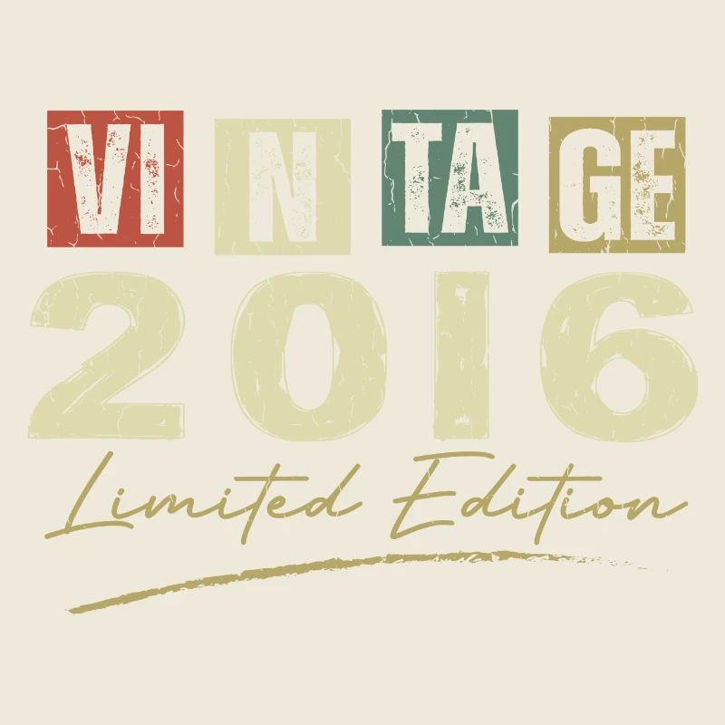Vintage 2016 Original Cadeau Anniversaire 2016