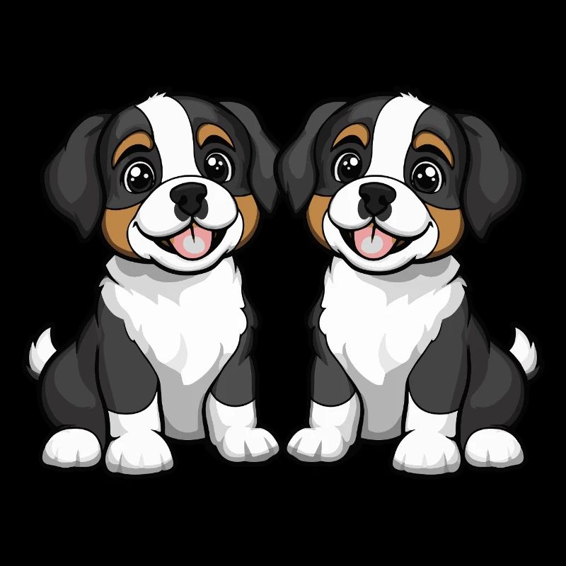 Saint Bernard Hund Comic