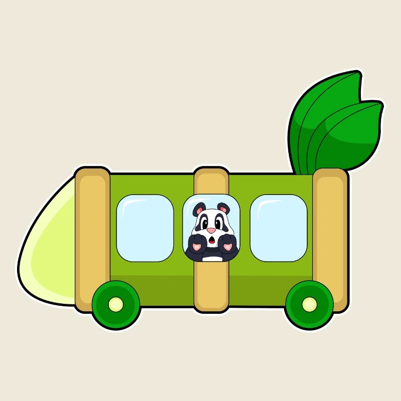 Bus scolaire Panda Bamboo