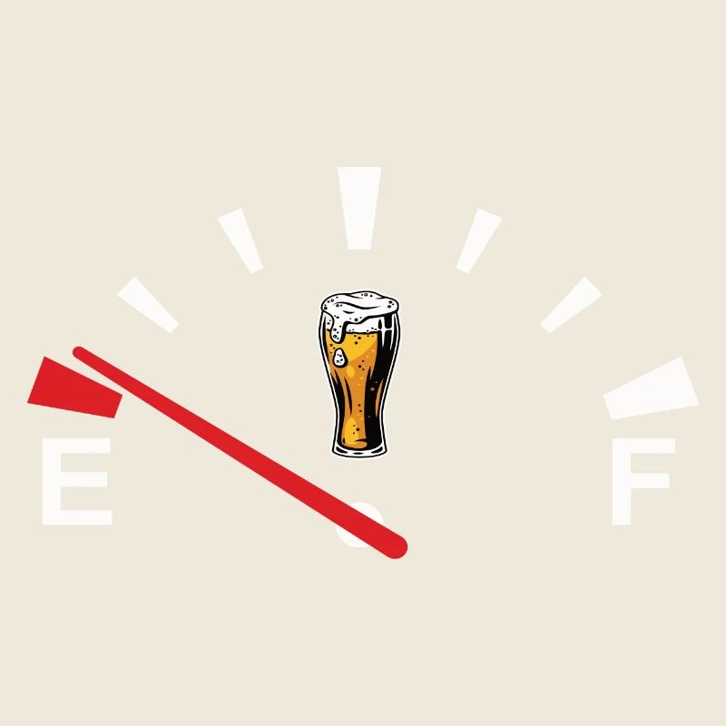 Beer speedometer beer display beer is empty