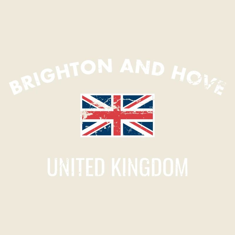 Brighton And Hove Royaume-Uni Vintage Drapeau Brite