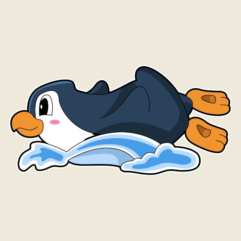 Pinguin Wasserrutsche