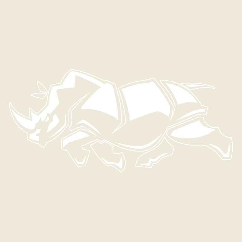 Funny Rhino Graphic