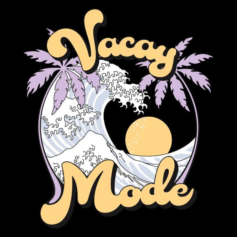 Vacay Mode Vacances d’été Palm Waves Rétro