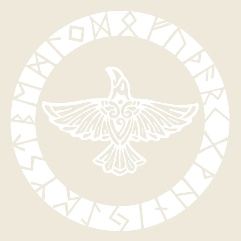 Weißer Wikinger Rabe