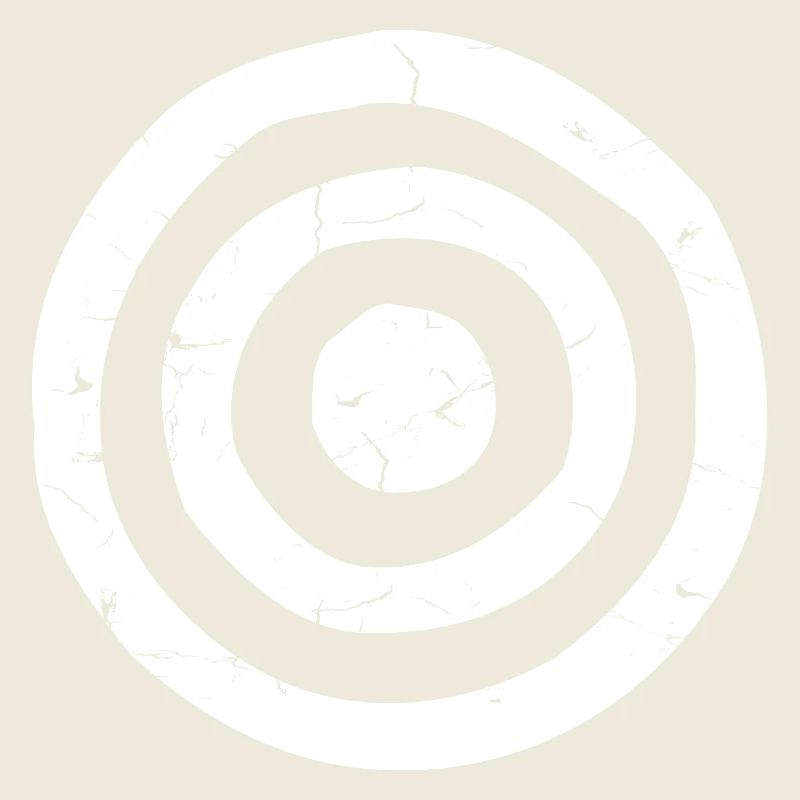 Zielscheibe Target dreckig weiss