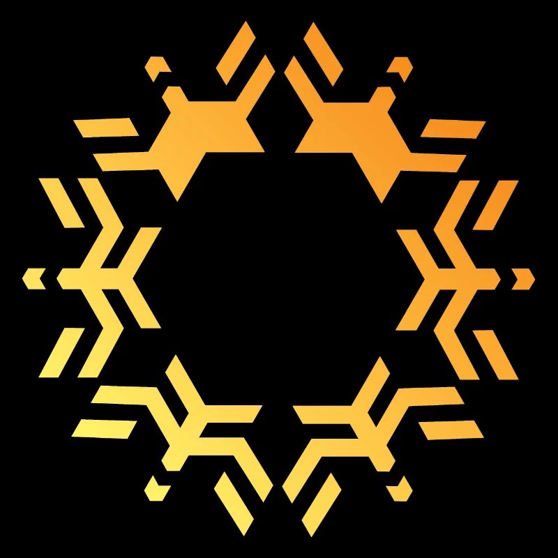 Snowflake icon Snow Star Logo icon