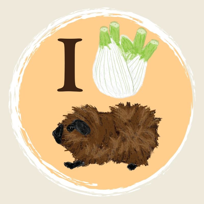 Design mit einem Rosetten-Meerschweinchen 4