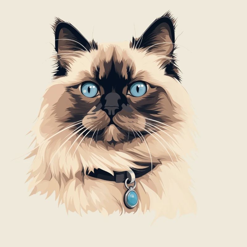 Tête de chat Ragdoll