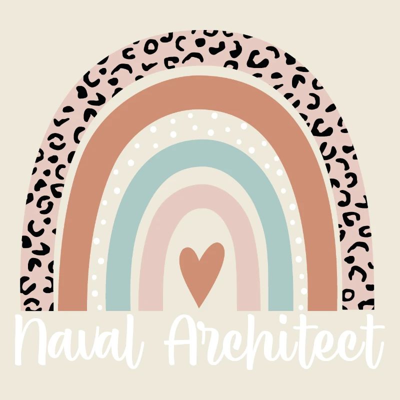 Architecte naval Arc-en-ciel Léopard Drôle Naval