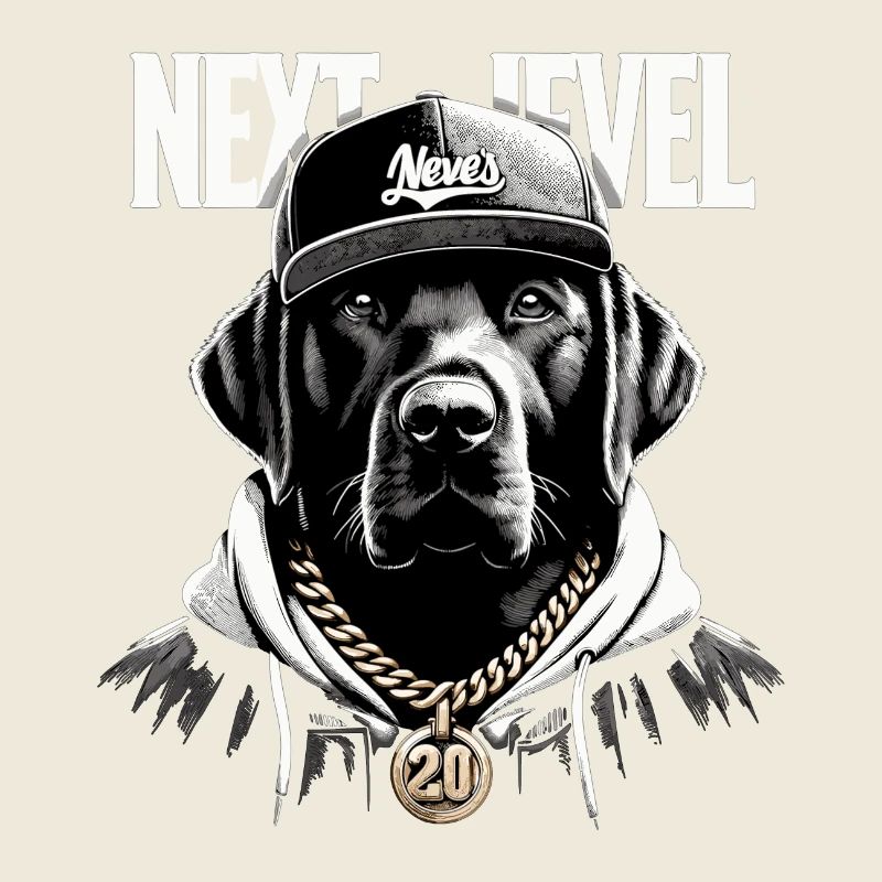 Schwarzer Labrador Next Level Hund Geschenk