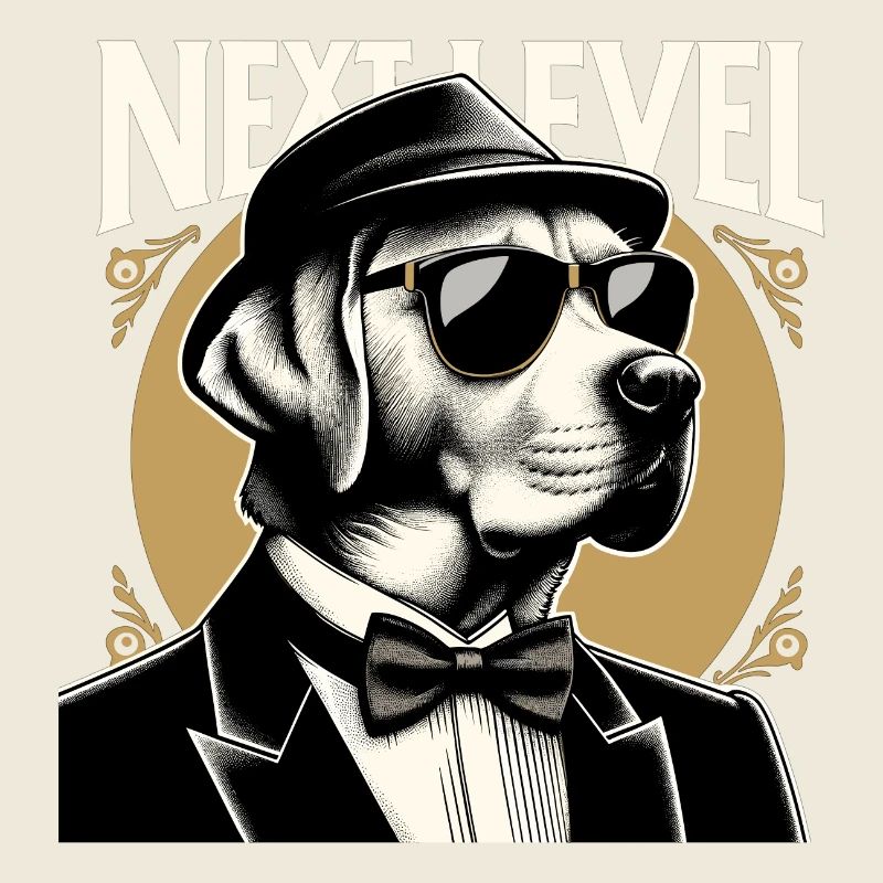Dudley Labrador Tuxedo Costume Next Level Cadeau