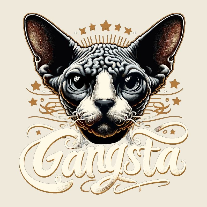 Cornish Rex Gangsta Hip Hop Katze Geschenk