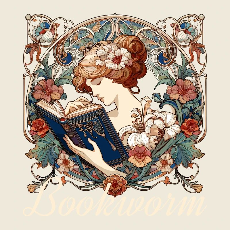 Bookworm Woman Reading Browsing Gift